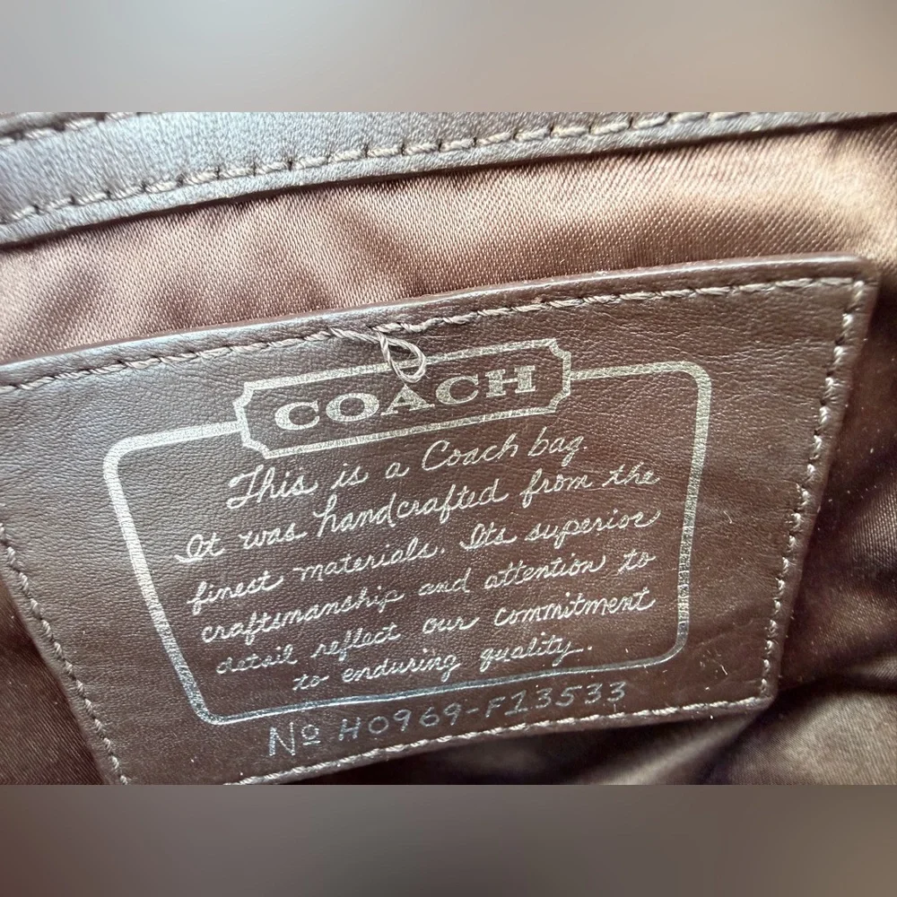 Coach Signature Stripe Kisslock Carryall - Picture 13 of 16